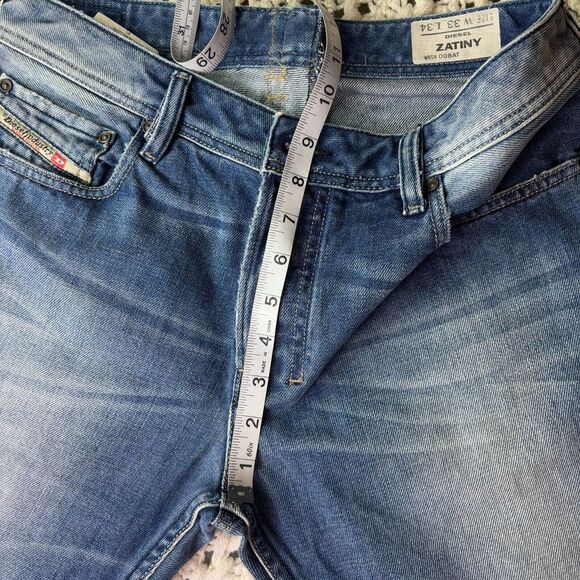 Diesel Men's Zatiny Bootcut Jeans, 29x30.5, Blue Wash 008AT, Button Fly‎ Denim - Picture 16 of 16